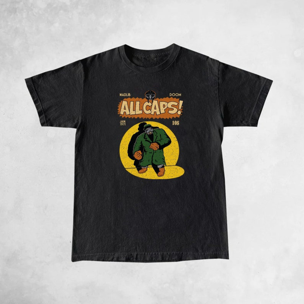 Madlib Doom All Caps Shirt Mf Doom Shirt Hip Hop